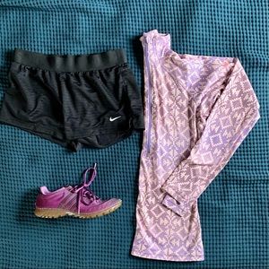 Like-New Nike Pro | Warm Patterned Pullover | S